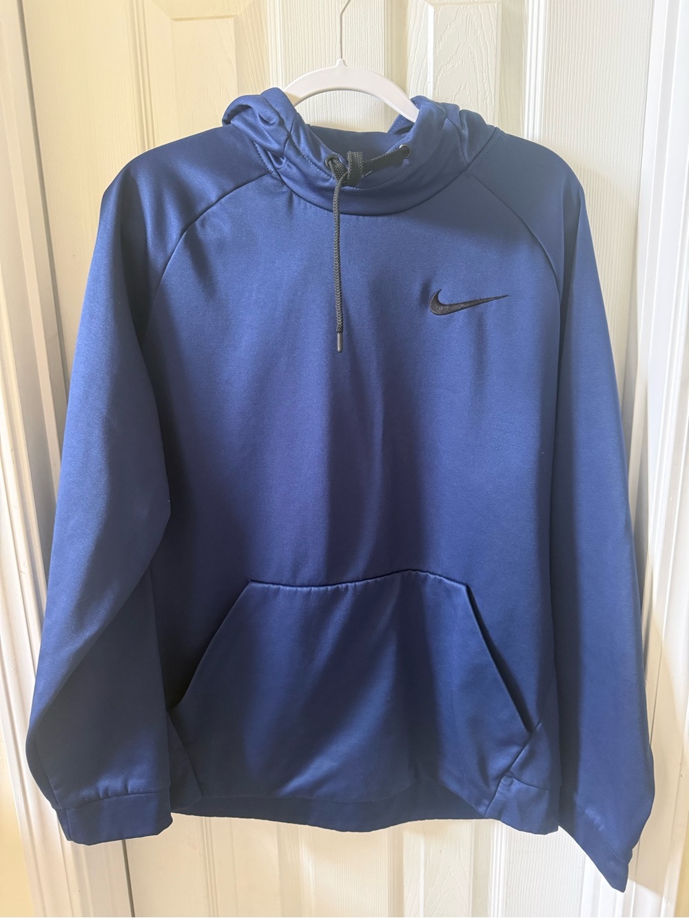 Nike Men's Blue Pullover Performance Hoodie